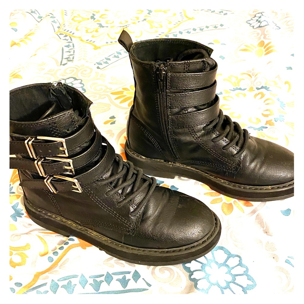 Zara girls leather boots
